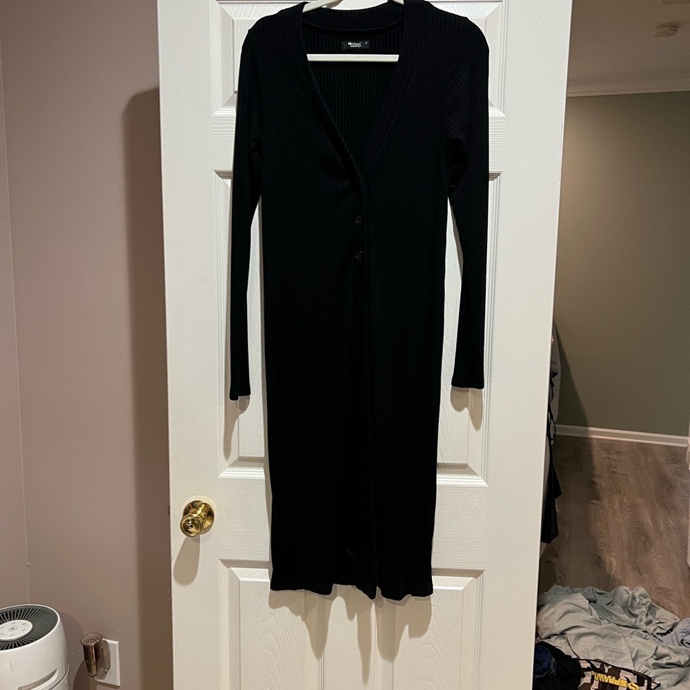 Michael Lauren Classic Black Cardigan